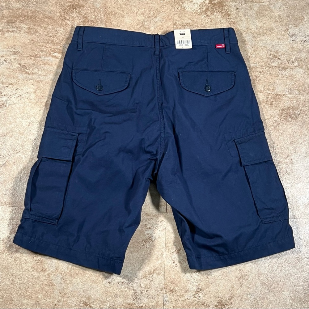 Levis Mens Carrier Cargo‎ Shorts Size 29 Blue Cotton Casual & Stylish Shorts - Picture 2 of 4